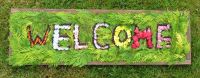 Well Dressing Welcome Board