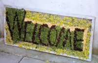 Well Dressing Welcome Board